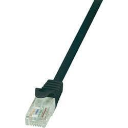 Black 3m Cat.6 U/UTP RJ45 networking cable with a clear connector, designed for high-speed data transmission and reliable connectivity.