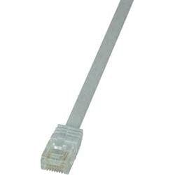 White 5m Cat6 U/UTP RJ45 networking cable featuring a clear plastic connector, designed for high-speed data transmission.