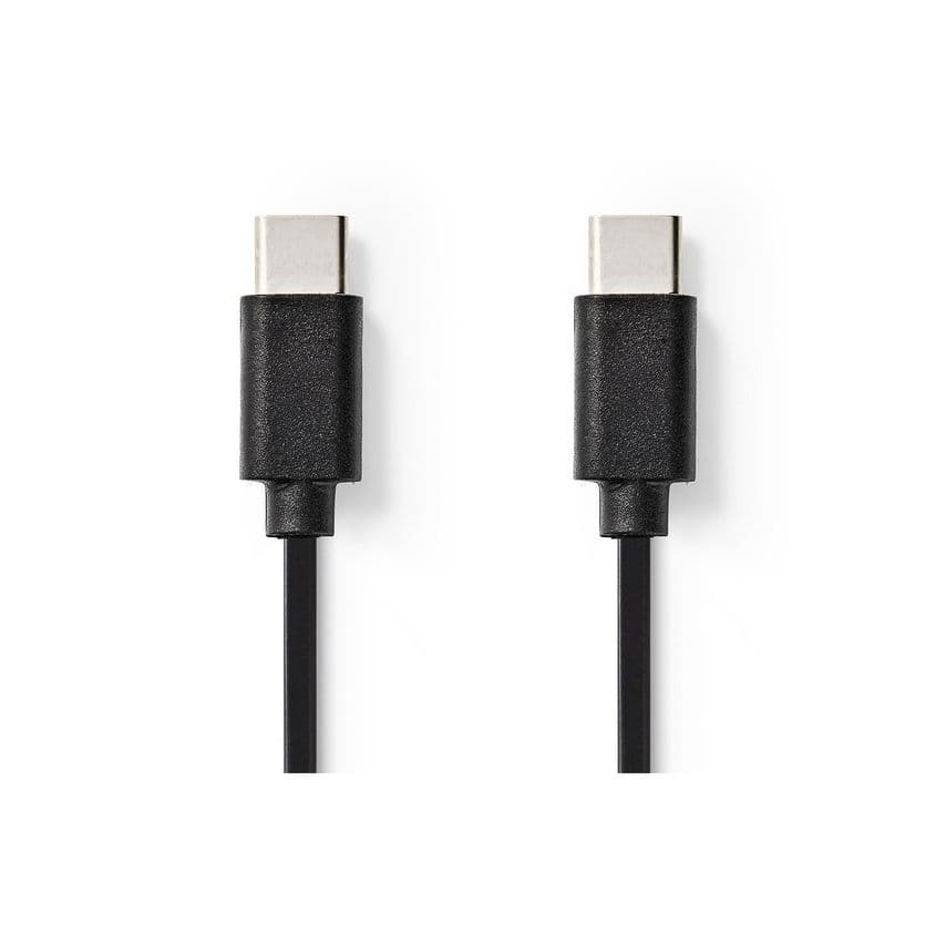 Silver braided USB-C to USB-C cable, 1 meter long, featuring durable connectors and a 60W power delivery capability.