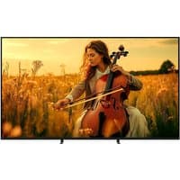 Sony BRAVIA 55" 4K HDR Mini LED Smart TV with thin black bezel, displaying vibrant image of a woman playing cello in a field.