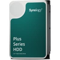 Synology 6TB NAS HDD with green label, white corner design, and "Plus Series HDD" text on 3.5-inch SATA drive.