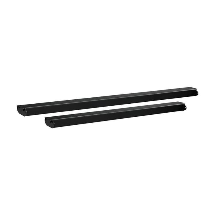 Black video wall base bar by Vogel's, measuring 1500mm, features a sleek, sturdy design suitable for mounting displays securely.