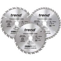 Trend CraftPro Saw Blade Set 165mm x 20mm (Pack of 3) - image 3