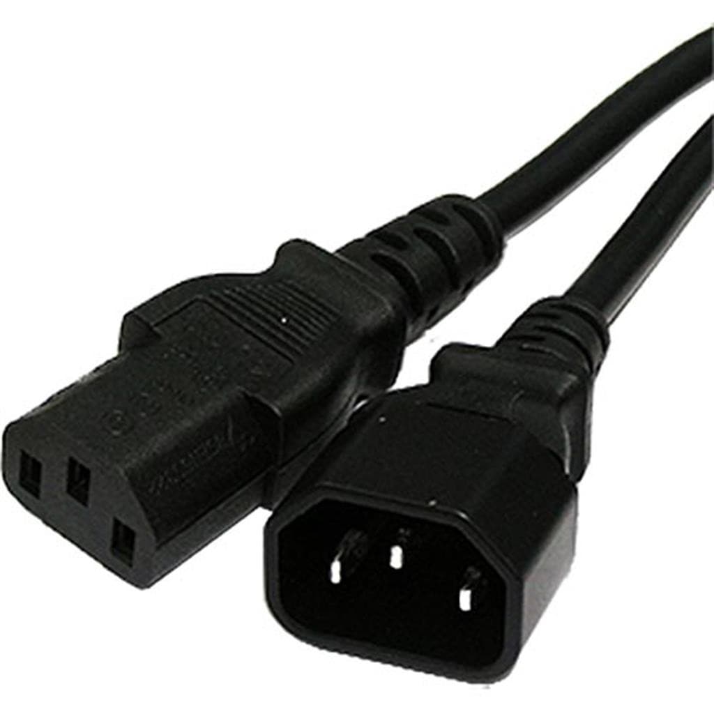 Cablenet 0.5m IEC C14 - IEC C13 Black PVC 0.75mm Power Leads - image 2