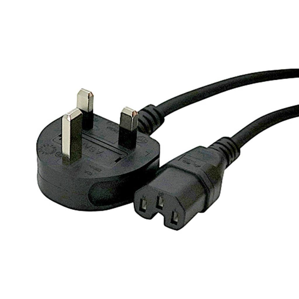 Cablenet 2m UK (13 Amp) - IEC C15 Hot Condition Black H05RN-F 1.0mm Po - image 2
