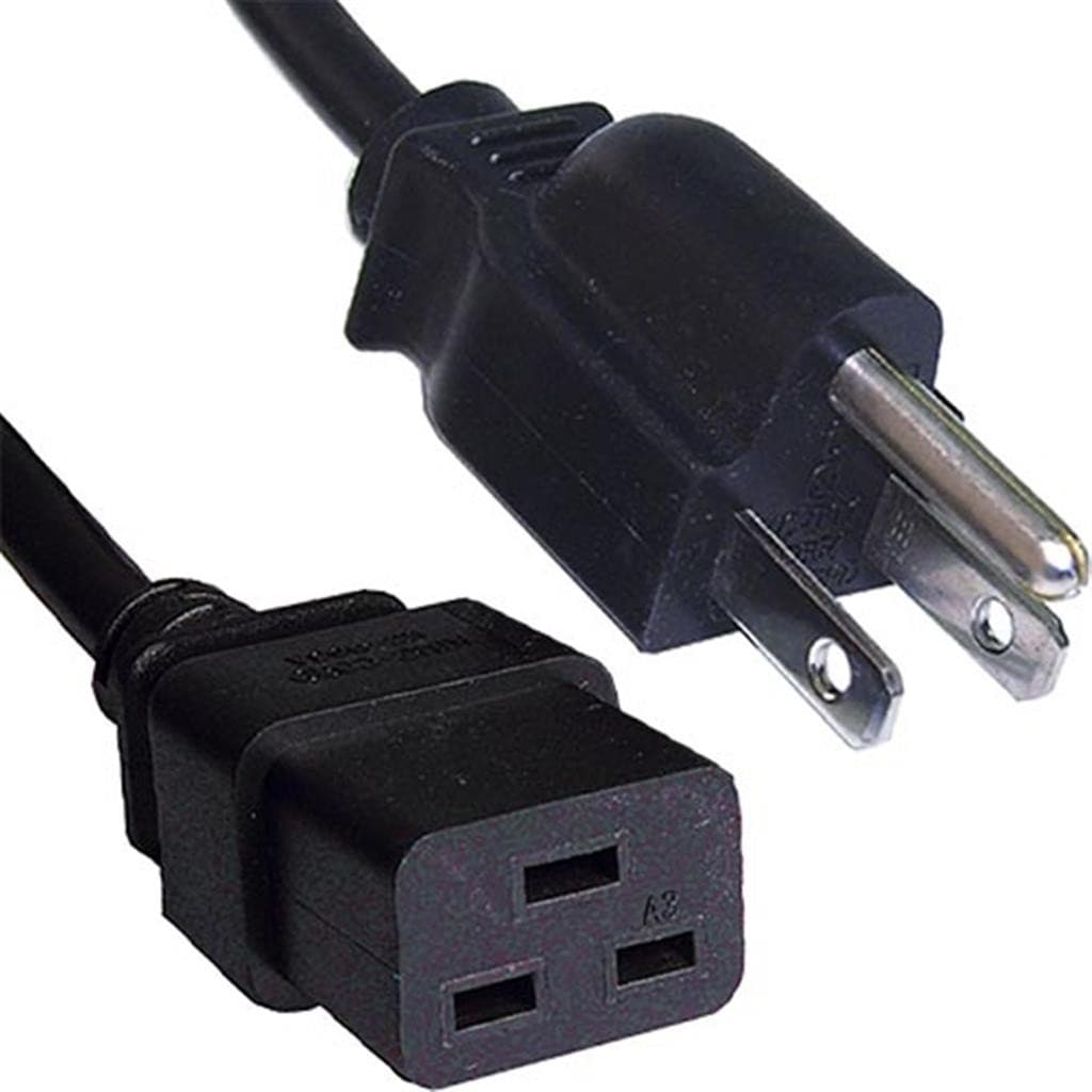 Cablenet 2m USA Plug (3 Pin) - IEC C19 Black PVC Power Leads - image 2