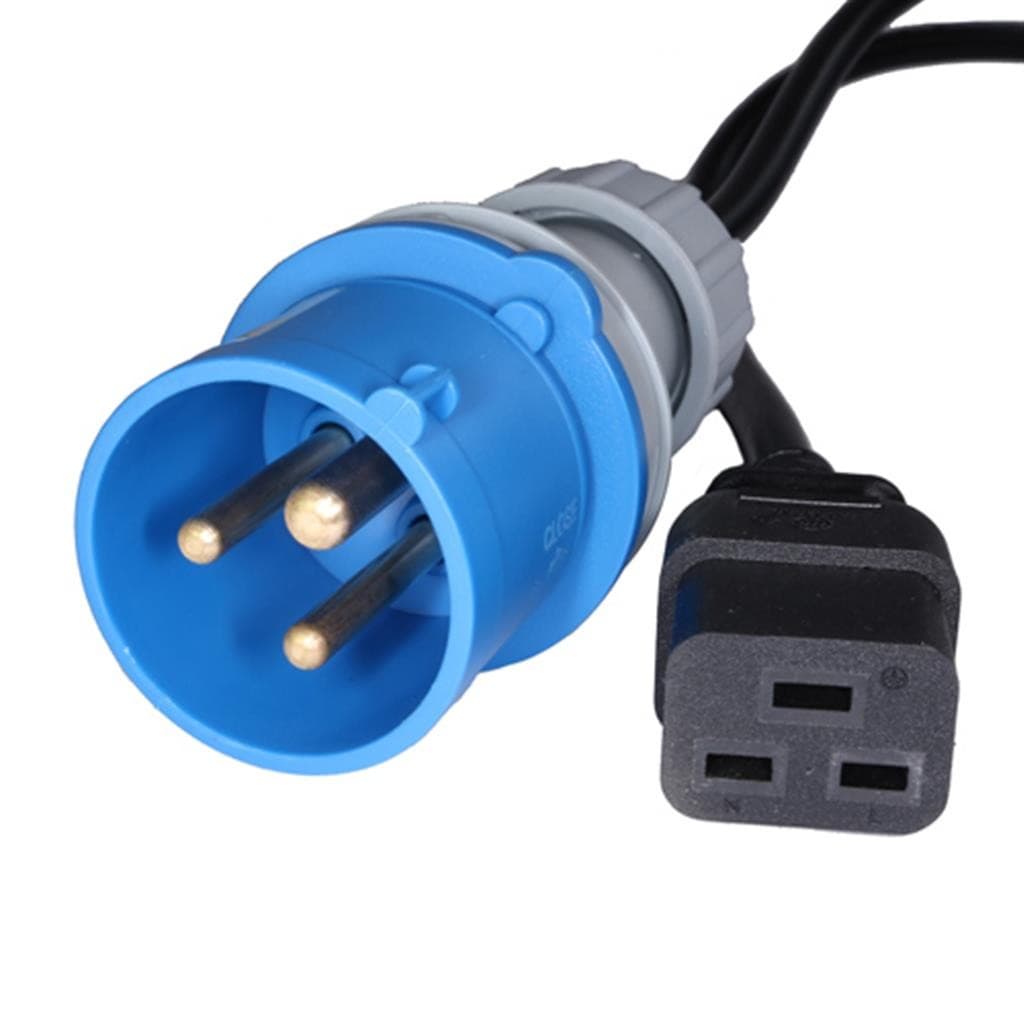 Cablenet 5m 16Amp Commando - IEC-C19 Black PVC 1.5mm Power Lead - image 2