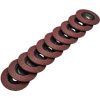Draper Aluminium Oxide Flap Discs 115mm 60 Grit Pack of 10 - image 4