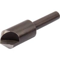 Draper 12mm countersink bit, dark metal finish, cylindrical shank, angled cutting edge for wood and metalwork.