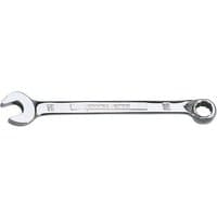 Silver Draper Expert HI-TORQ 10mm combination spanner with open and ring ends, chrome finish.