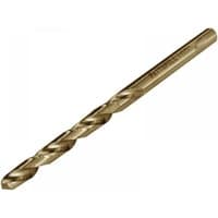 Cobalt jobber drill bit, 4.5mm, metallic finish, spiral flutes, branded "Faithfull" on the shank, pre-packed set of 2.