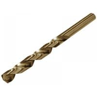 Cobalt jobber drill bit, 8.0mm, metallic finish with spiral flutes, by Faithfull.