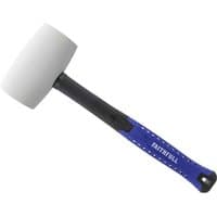 White fibreglass mallet with a cylindrical head and blue handle, branded "Faithfull" in white text.