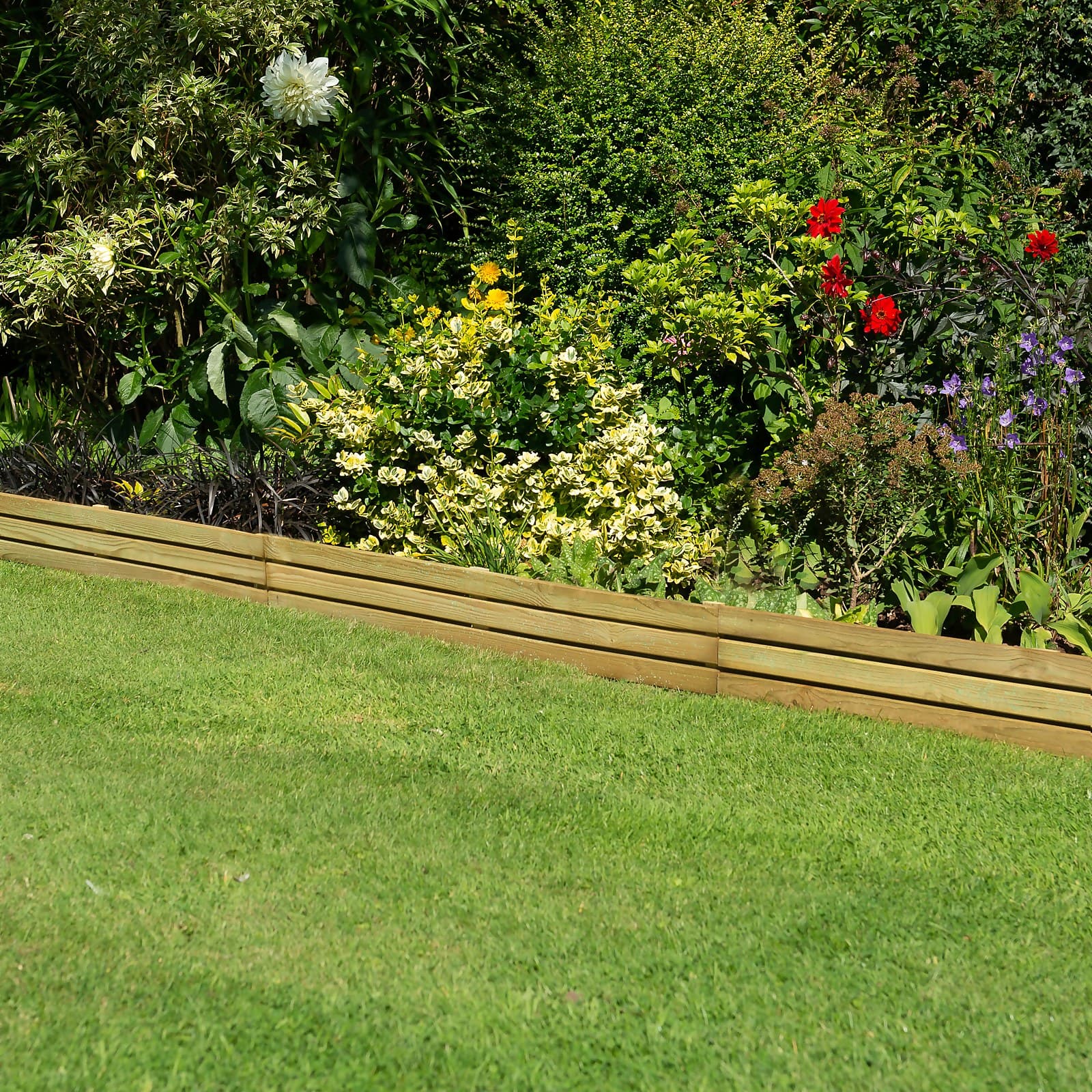 Forest Slatted Edging 1.2m (3 Pack) - image 4