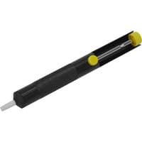 Black Sealey SD151 solder removing gun with yellow button and nozzle tip.