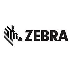 Zebra 60W power supply kit in black and white, designed for 24V devices, featuring a sleek design with the Zebra logo, power cord not included.