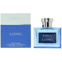 Baldessarini Uomo Eau De Toilette 50ml, blue glass bottle with silver cap, matching blue box with silver text.
