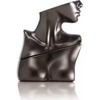Black sculptural Billie Eilish No. 2 Eau de Parfum bottle shaped like a bust, 30ml size.