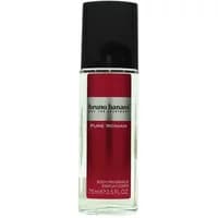 Bruno Banani Pure Woman Deodorant Spray 75ml, pink bottle with black cap and silver label detailing.