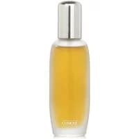 Clinique Aromatics Elixir Eau De Parfum 45ml, clear bottle with silver cap, amber liquid inside.