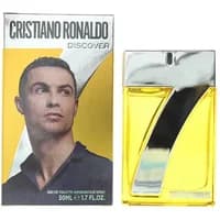 Cristiano Ronaldo Cr7 Discover Eau De Toilette 50ml, yellow liquid, silver cap, bold "7" design on bottle.