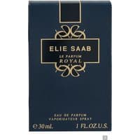 Dark blue Elie Saab Le Parfum Royal box with gold accents, 30ml Eau de Parfum Spray.