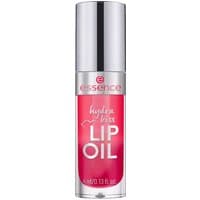 Essence Hydra Kiss Lip Oil 03 Pink Champagne, 4 ml, in a clear tube with silver cap and pink liquid.