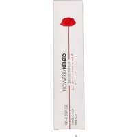 Kenzo Flower By Kenzo Hair & Body Mist 100ml, white box with red flower design and vertical black text.