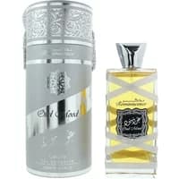 Lattafa Oud Mood Reminiscence Eau De Parfum 100ml in ornate silver box, rectangular bottle with silver cap and label.