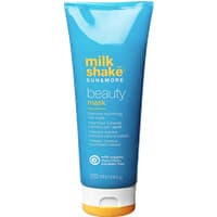 Blue Milk Shake Sun & More Beauty Mask tube, 200 ml, with yellow cap and white text detailing.