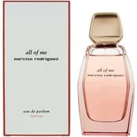 Narciso Rodriguez All Of Me Intense Eau De Parfum 90ml, pink bottle with gold cap, next to matching box.
