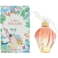 Nina Ricci L'Air Du Paradis Eau De Toilette 100ml, pink glass bottle with floral box and white bird-shaped cap.