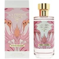 Prada La Femme Water Splash Eau De Toilette 150ml, floral pink bottle with gold cap and matching box design.