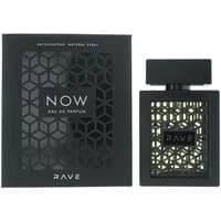 Rave Now Eau De Parfum 100ml with black geometric-patterned bottle and matching black box.
