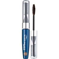Revitalash Hi-Def Tinted Brow Gel in Soft Brown, blue tube with clear cap, spoolie brush applicator.