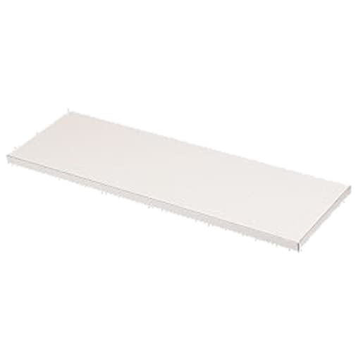 White melamine shelving board measuring 15mm thick, 2440mm long, and 152mm wide, featuring a smooth surface and clean edges for versatile storage solutions.
