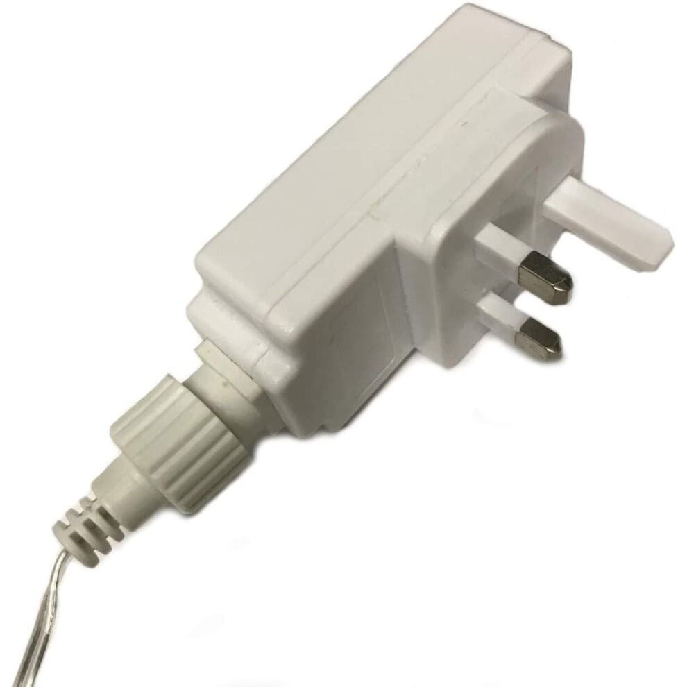 Best Artificial Mains Powered Blue and Bright White LED Multi-Function Icicle Light 10m - image 4