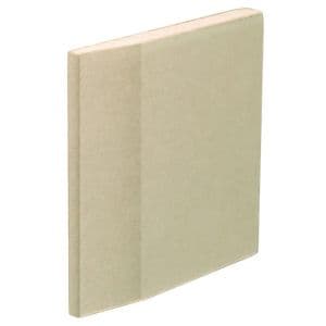 Gyproc Plasterboard with tapered edges, measuring 1800 x 900 x 12.5mm, featuring a light beige color and a smooth, flat surface, suitable for wall and ceiling applications.