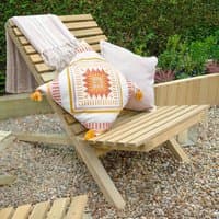 Forest Slatted Wooden Garden Chair 2'3 x 3'11 (0.68m x 1.19m) - image 2