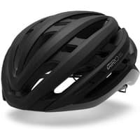 Black Giro Agilis Mips road cycling helmet with aerodynamic design and multiple ventilation slits.