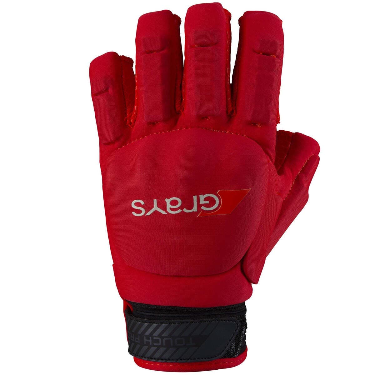 Black Grays Touch Pro Glove featuring a sleek design, padded fingers for protection, and a textured grip, ideal for hockey players seeking comfort and performance.