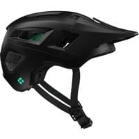 Matte black Lazer Coyote KinetiCore helmet, large, with aerodynamic vents and adjustable chin strap.