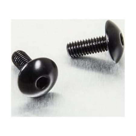 Pro-Bolt Aluminium motorcycle rear brake master cylinder bolt kit featuring two black, rounded-head bolts with a sleek finish and threaded shafts.