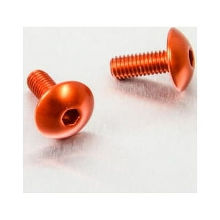 Pro-Bolt Aluminium Motorcycle Rear Brake Master Cylinder Bolt Kit in vibrant orange, featuring hexagonal heads and a smooth, polished finish for durability and style.