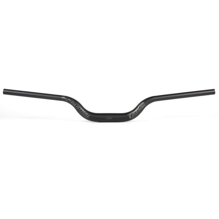 Black Renthal FatBar 35 V3 handlebar, featuring a 70mm rise and 820mm width, made from lightweight aluminum with a sleek, matte finish.
