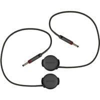 Black SRAM eTap Blips, 230mm, with round buttons and long cables, designed for electronic shifting systems.