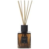 Amber glass bottle with black cap, wooden reeds, and Culti label, 500 ml aromatic diffuser.