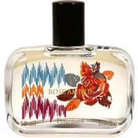 Fragonard Rose Ambre Eau de Parfum 50 ml, clear bottle with floral design and black cap.