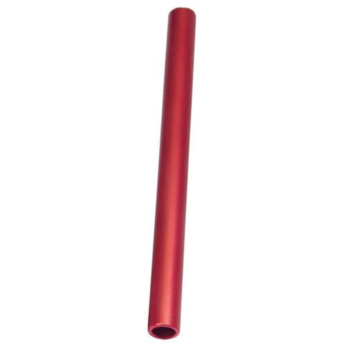 Matt red clip-on handlebar tube, 280 mm in length, made of durable material with a smooth finish, designed for easy attachment to bike handlebars.