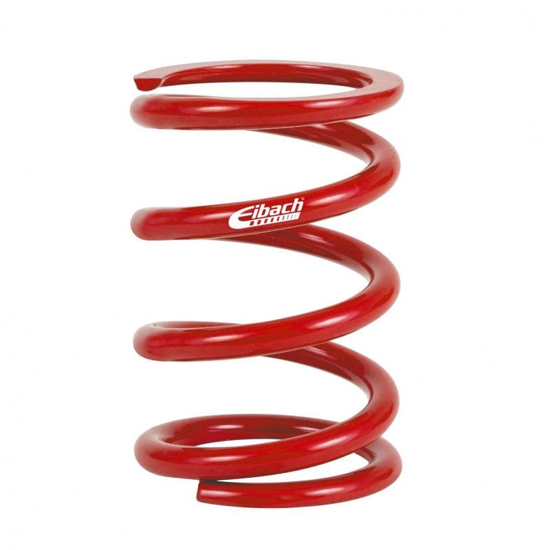 Red Eibach competition spring with a 2.25-inch internal diameter, 4-inch length, and a 700 lbs/in compression rating, featuring a smooth, coil design.
